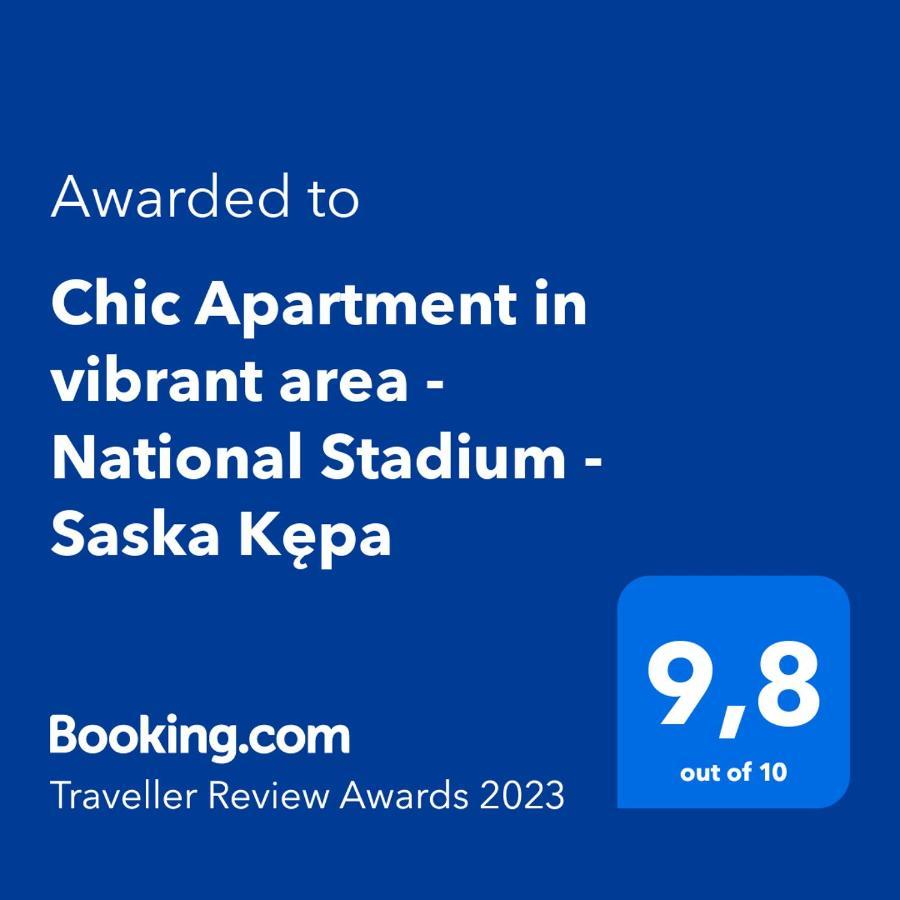 Chic Apartment In Vibrant Area - National Stadium - Saska Kepa Βαρσοβία Εξωτερικό φωτογραφία
